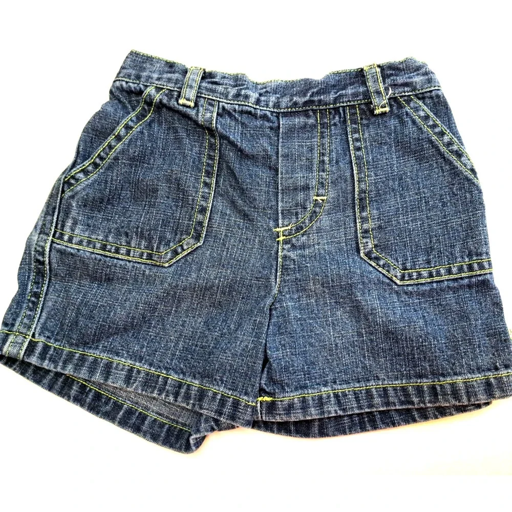 Preppy Baby Boy 3-6 Mo‎ Outfit Baby Gap Shirt Denim Shorts